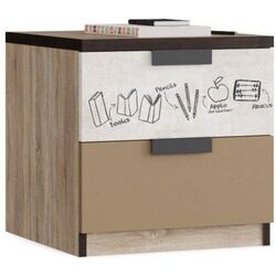 Noptiera Smart Masha i Medved Loft 45x46 (Sonoma Oak/Beige)