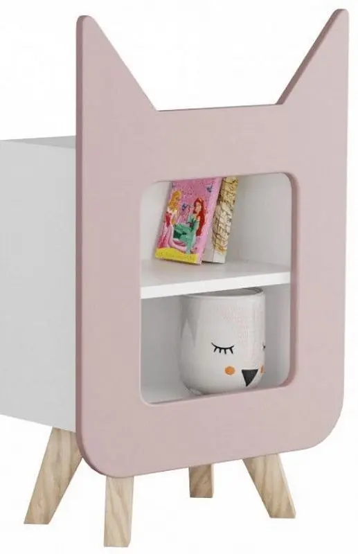 Tumba Smart Prostokvashino Skandinavik Kot (White/Pink)