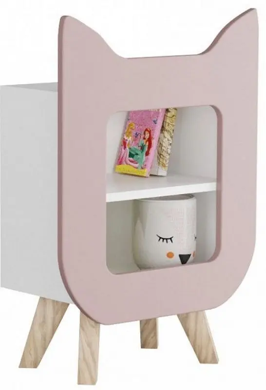 Тумба Smart Простоквашино Скандинавик Пес (White/Pink)