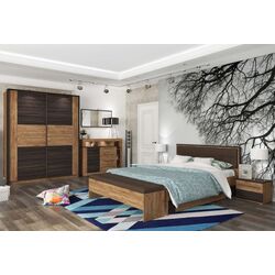 Comoda Sokme Milana 1400 (Craft Tobacco Oak/Craft Oak Fire) Thumb