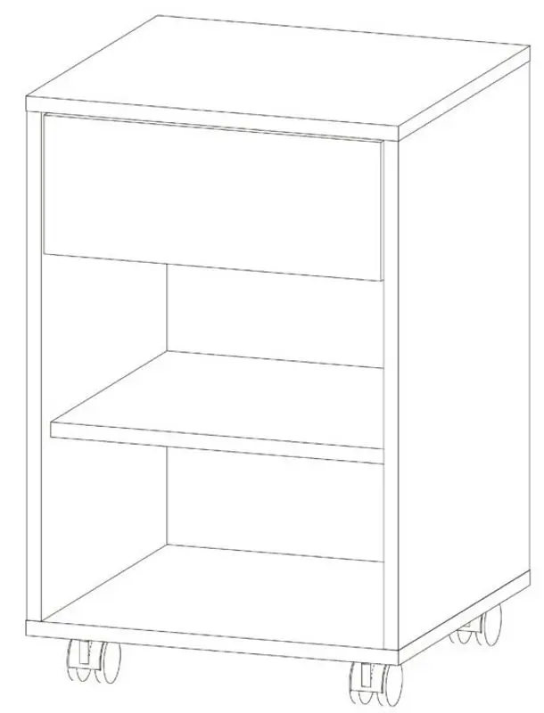 Tumba Sokme Aygo AG11 1U1S (Beech Artizan Sand/White/Anthracite) - 6