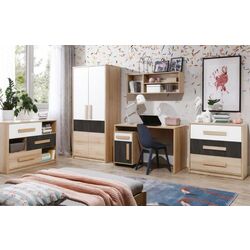 Tumba Sokme Aygo AG11 1U1S (Beech Artizan Sand/White/Anthracite) Thumb