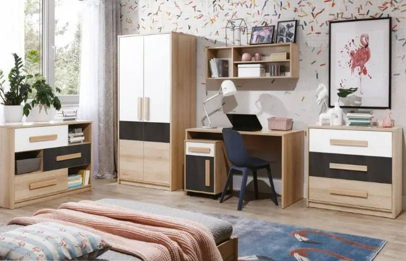 Tumba Sokme Aygo AG11 1U1S (Beech Artizan Sand/White/Anthracite) - 5