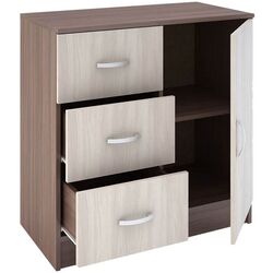 Comoda Стендмебель Basya КМ 553-М (Ash Shimo Dark/Ash Shimo Light) Thumb