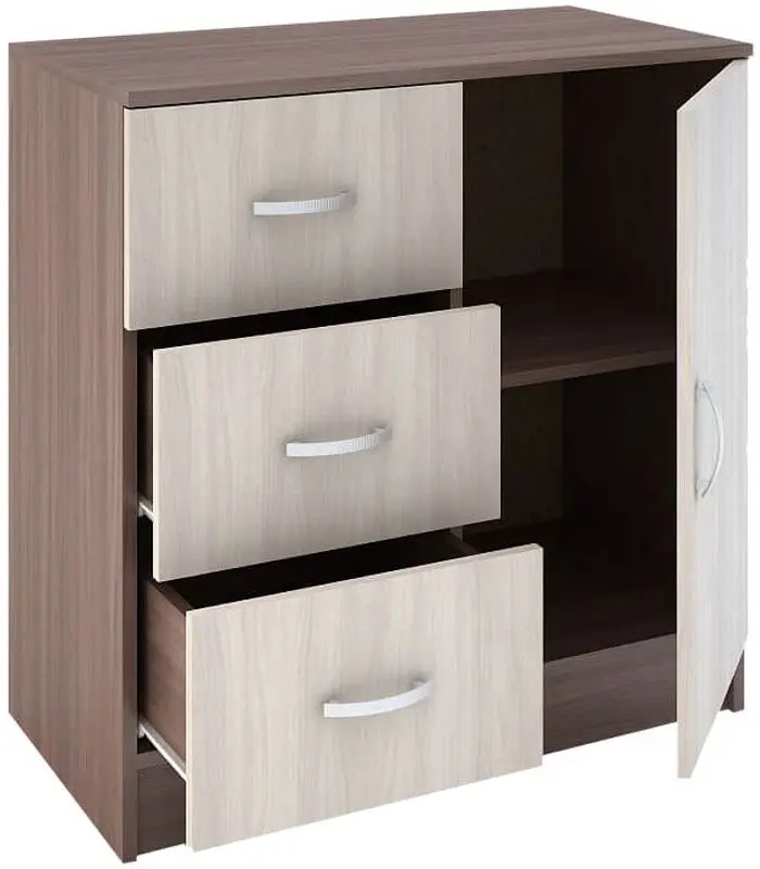 Comoda Стендмебель Basya КМ 553-М (Ash Shimo Dark/Ash Shimo Light)