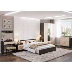 Comoda Стендмебель Garmoniya КМ 601 (Belford Oak/Wenge) Thumb