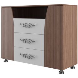 Comoda SV-Mebel Laguna 7 1200 (Ash Shimo Dark/Pearl)