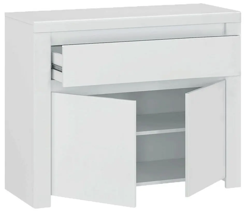 Тумба Tempo Kondela Lindy 2D1S (White Gloss) - 4