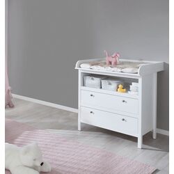 Comoda de infasat Tempo Kondela Olje 2S (White)