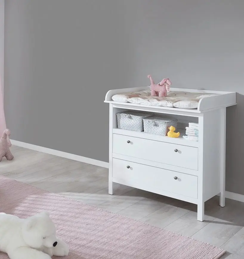 Comoda de infasat Tempo Kondela Olje 2S (White)