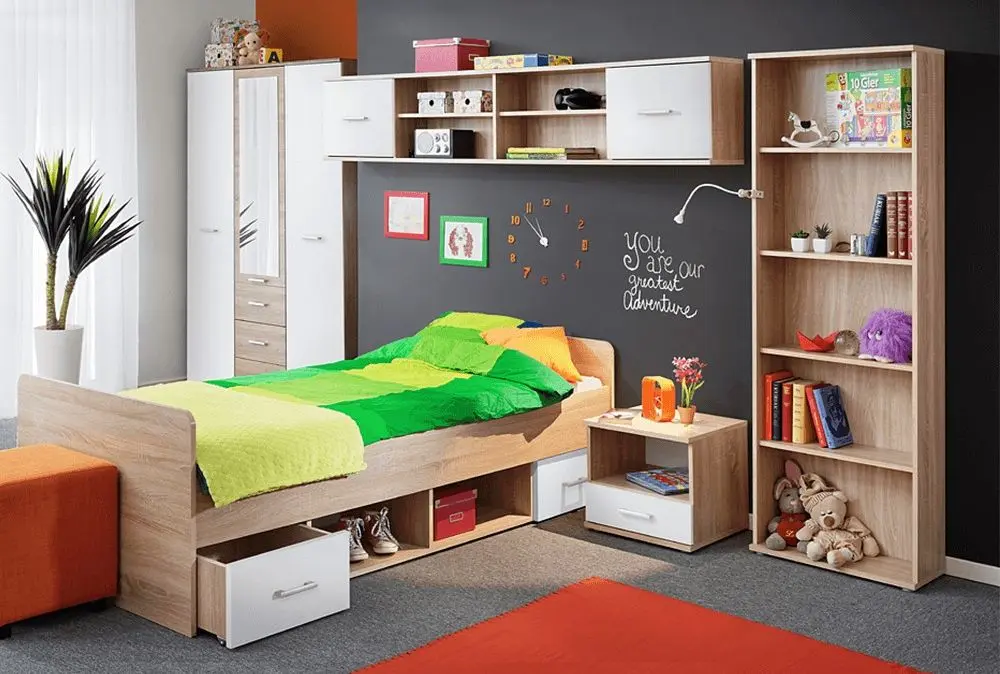 Noptiera Tempo Kondela Emio Typ 5 (Sonoma Oak/White) - 2
