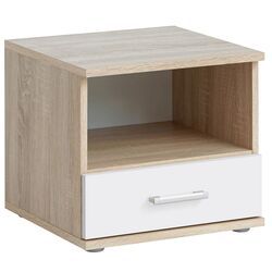 Тумба прикроватная Tempo Kondela Emio Typ 5 (Sonoma Oak/White)