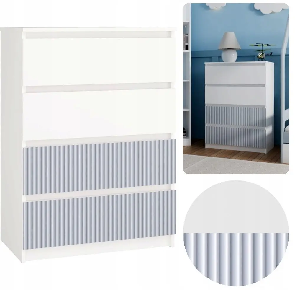 Comoda TopEshop Malwa M4 Arteso (White/Blue)