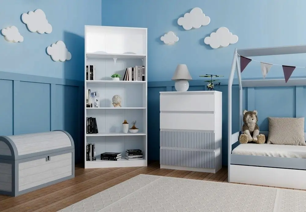 Comoda TopEshop Malwa M4 Arteso (White/Blue)