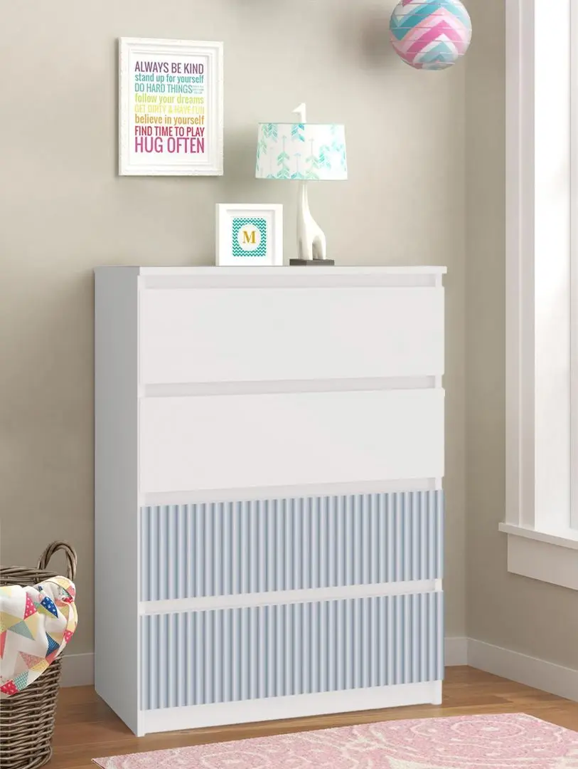 Comoda TopEshop Malwa M4 Arteso (White/Blue)