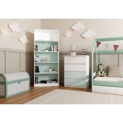 Comoda TopEshop Malwa M4 Arteso (White/Mint) Thumb