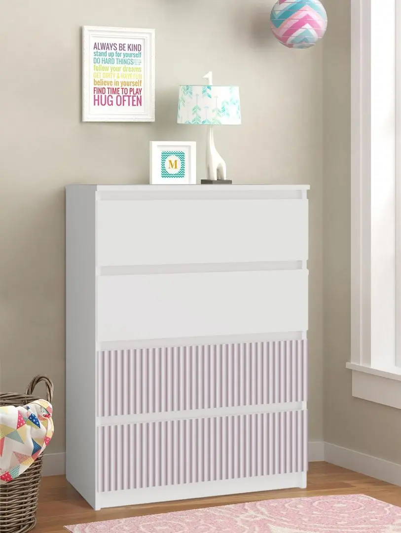 Comoda TopEshop Malwa M4 Arteso (White/Pink)