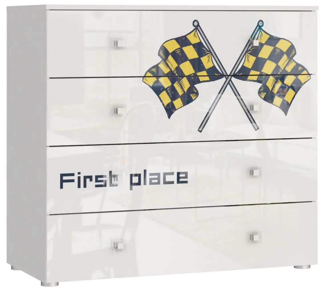 Comoda Tuckano 100 Moto (White/White Gloss/Print)