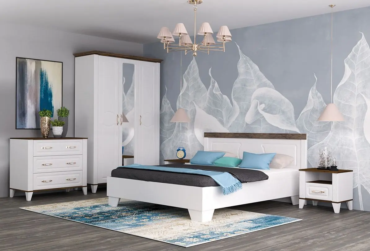 Comoda Yasen Antaliya 3S (White Structural/Bourbon Oak/Orion Oak)