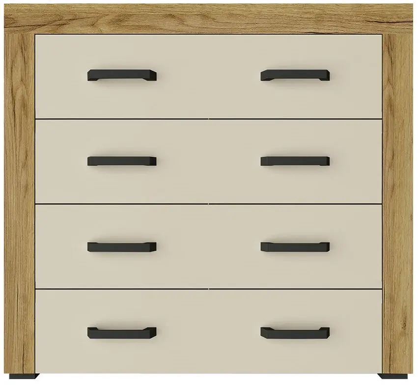 Comoda Yasen Denver 4S (Craft Oak Gold/Vanilla)