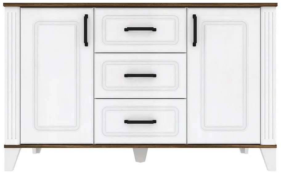 Comoda Yasen Skandi 2U3S (White Structural/Bourbon Oak/Orion Oak)