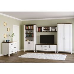 Comoda Yasen Skandi 3S (White Structural/Bourbon Oak) Thumb