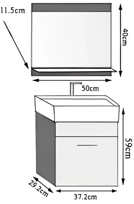 Set de mobila Belini Korsyka 1 KOR M 1/1/W/DW/0/ZW (Wotan Oak)
