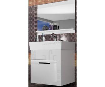 Комплект мебели Belini Korsyka 1 KOR P 1/1/W/W/0/ZW (White High Gloss)