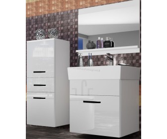 Комплект мебели Belini Korsyka 2 KOR P 2/1/W/W/0/ZW (White High Gloss)