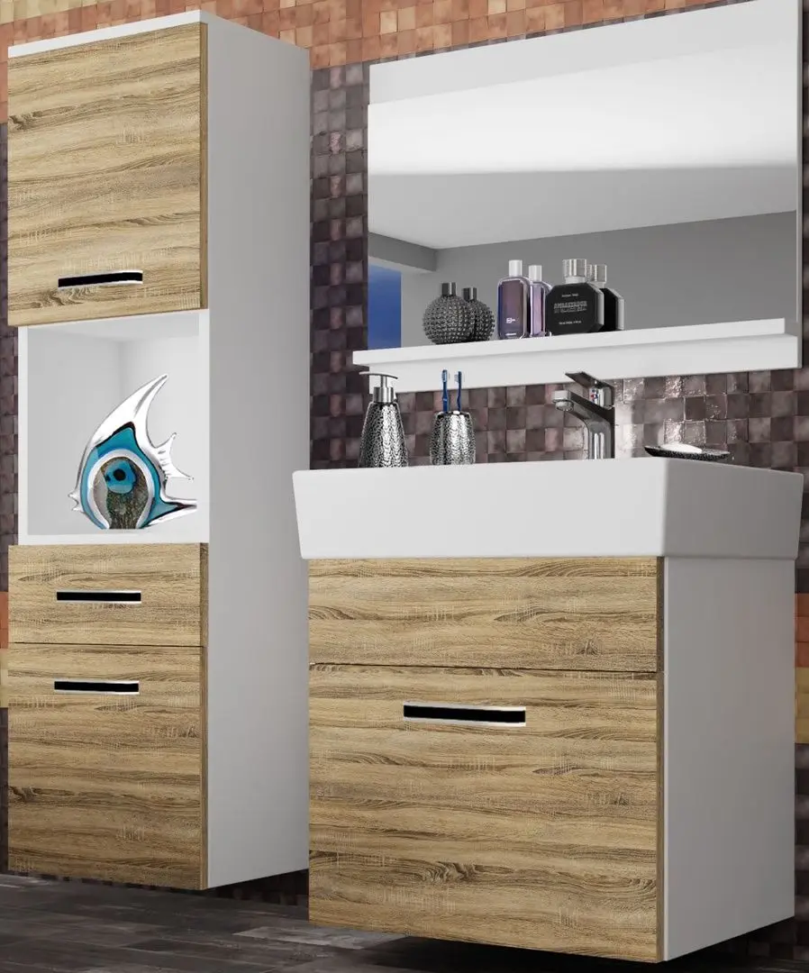 Set de mobila Belini Korsyka 3 KOR M 3/1/W/DS/0/ZW (Sonoma Oak)