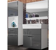 Комплект мебели Belini Korsyka 3 KOR P 3/1/W/S/0/ZW (Gray High Gloss)