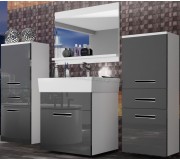 Комплект мебели Belini Korsyka 4 KOR P 4/1/W/S/0/ZW (Gray High Gloss)