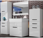 Комплект мебели Belini Korsyka 5 KOR P 5/1/W/W/0/ZW (White High Gloss)