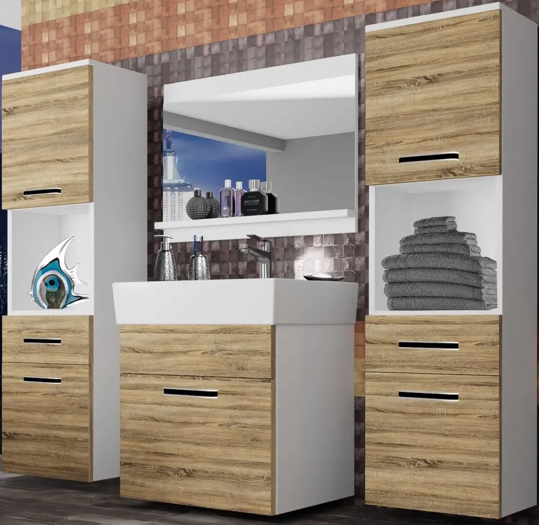 Set de mobila Belini Korsyka 6 KOR M 6/1/W/DS/0/ZW (Sonoma Oak)