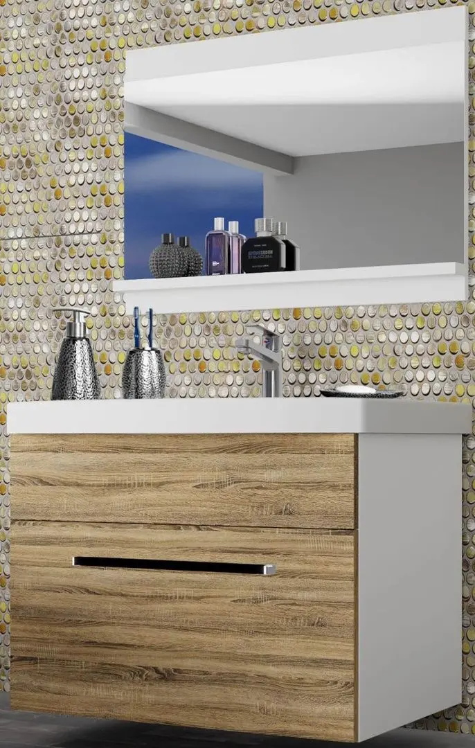 Set de mobila Belini Rodos 1 ROD M 1/0/W/DS/0/ZW (Sonoma Oak)