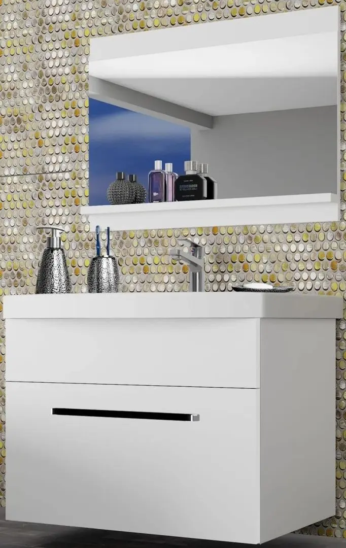 Set de mobila Belini Rodos 1 ROD M 1/0/W/W/0/ZW (White Matt/White)