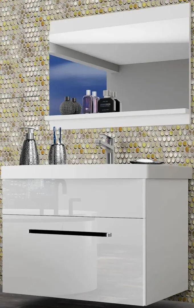 Set de mobila Belini Rodos 1 ROD P 1/0/W/W/0/ZW (White High Gloss)