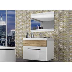 Set de mobila Belini Rodos 1 ROD PM 1/0/W/WDS/0/ZW (White High Gloss/Sonoma Oak) Thumb