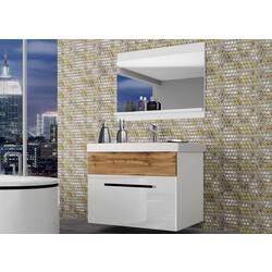 Set de mobila Belini Rodos 1 ROD PM 1/0/W/WDW/0/ZW (White High Gloss/Wotan Oak) Thumb