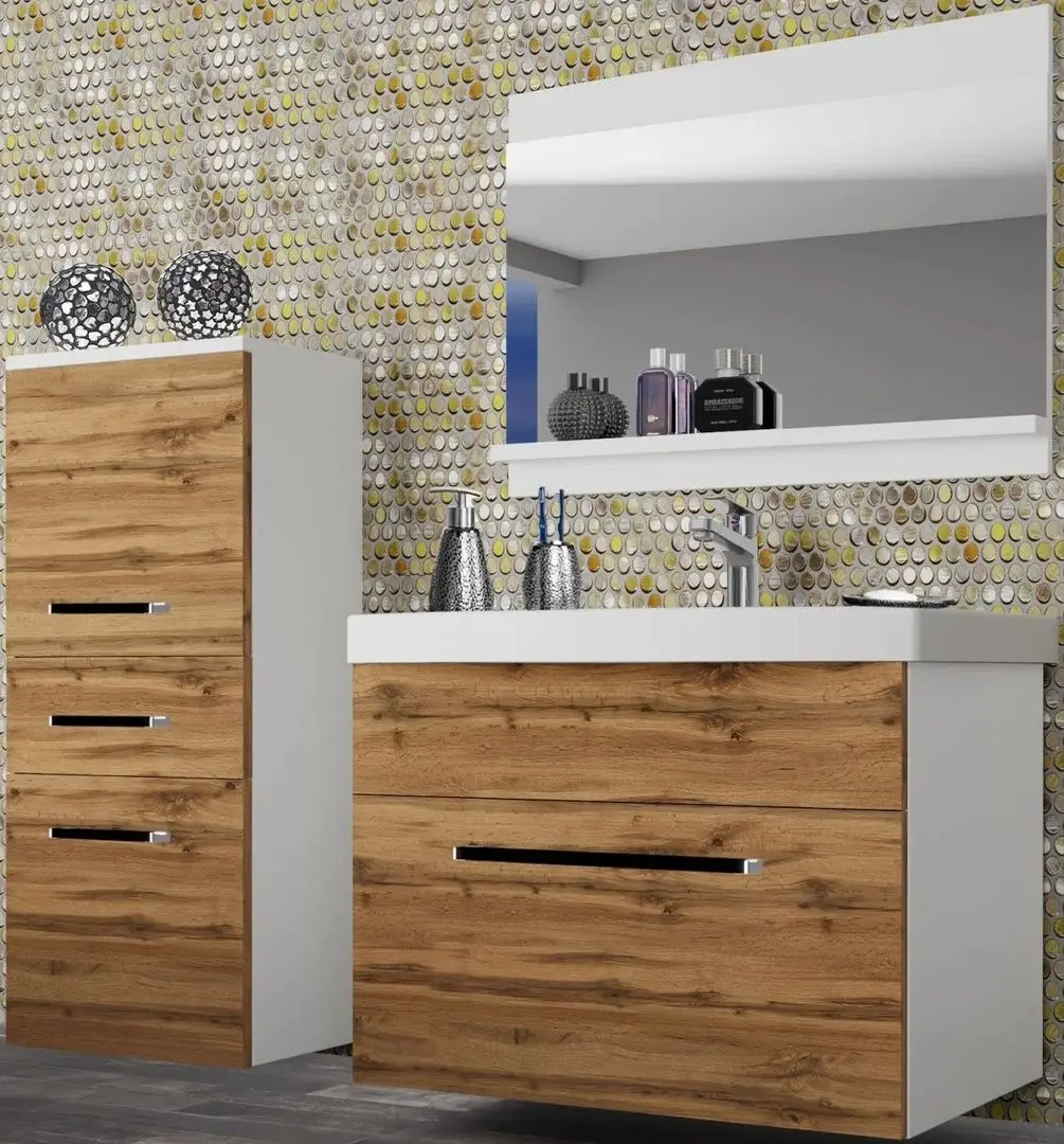 Set de mobila Belini Rodos 2 ROD M 2/0/W/DW/0/ZW (Wotan Oak)