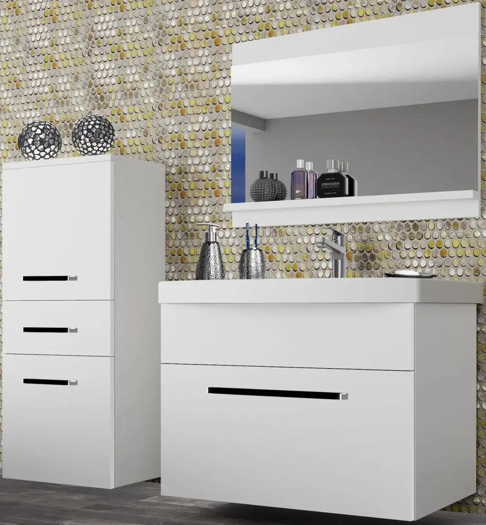 Set de mobila Belini Rodos 2 ROD M 2/0/W/W/0/ZW (White Matt/White)