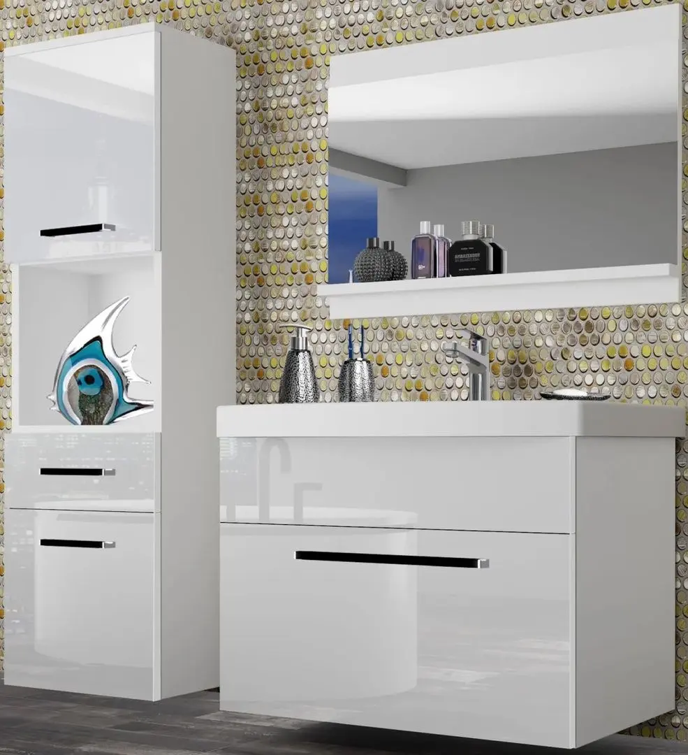 Set de mobila Belini Rodos 3 ROD P 3/0/W/W/0/ZW (White High Gloss)