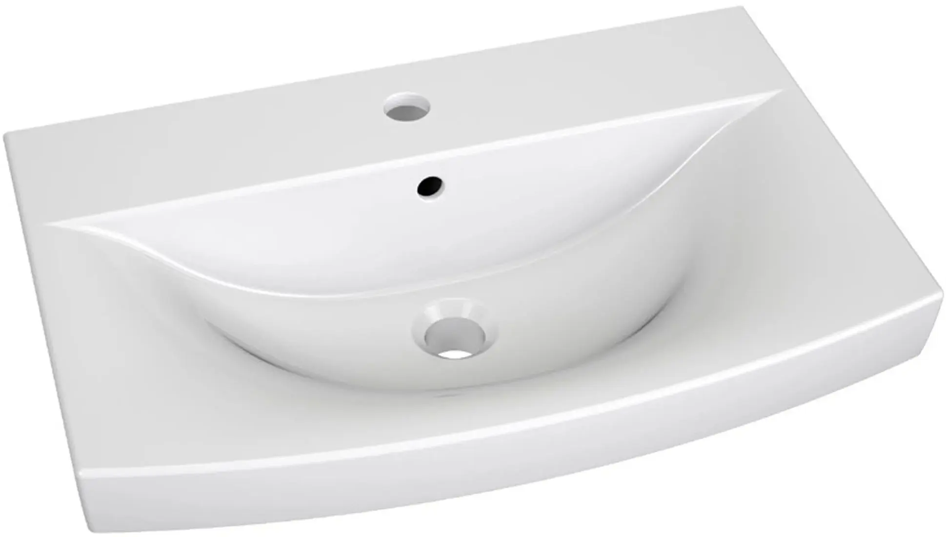 Set de mobila Belini Rodos 3 ROD PM 3/0/W/WDS/0/ZW (White High Gloss/Sonoma Oak)