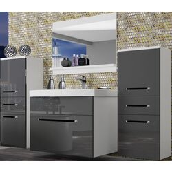 Set de mobila Belini Rodos 4 ROD P 4/0/W/S/0/ZW (Gray High Gloss)