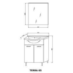 Set mobilier baie Savini Due Terra 65 101269621 (White) Thumb