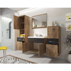 Set de mobila Bratex Alba (Chestnut Breslau/Graphite Black) Thumb