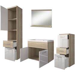 Комплект мебели Bratex Alba (Sonoma Oak/White Gloss) Thumb