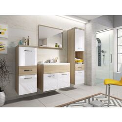 Комплект мебели Bratex Alba (Sonoma Oak/White Gloss) Thumb