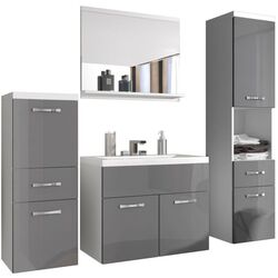 Комплект мебели Bratex Alba (White/Gray Gloss)