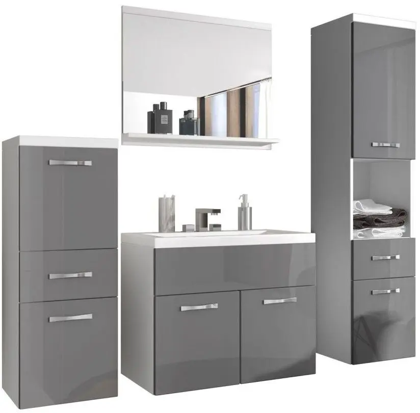 Комплект мебели Bratex Alba (White/Gray Gloss)